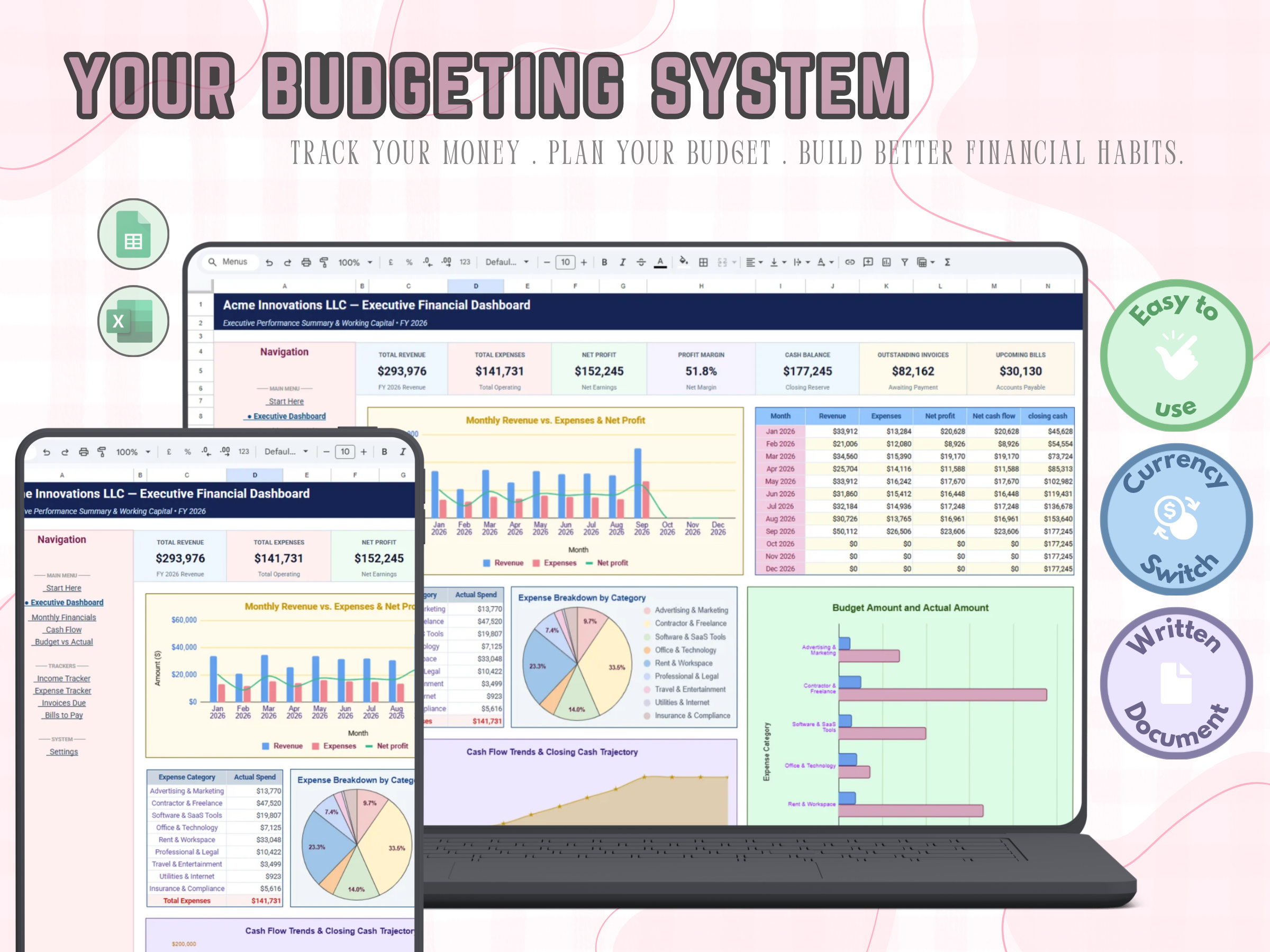 Ultimate Personal Finance Tracker sheet preview